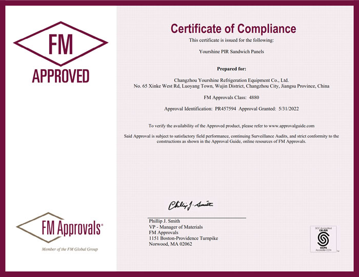 FM-PR certificate