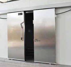 Double open electric sliding door